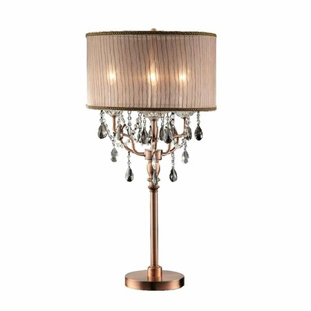 YHIOR 35 in. Rosie Crystal Table Lamp YH434130